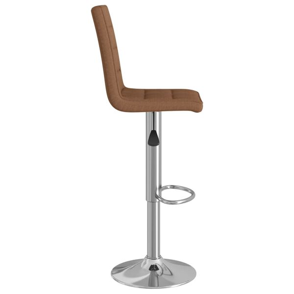 vidaXL Barstol brun tyg