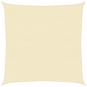 vidaXL Solsegel 160 g/m&sup2; gr&auml;ddvit 4,5x4,5 m HDPE