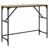 vidaXL Konsolbord Artisan Ek 100 x 32 x 75 cm Konstruerat tr&auml;