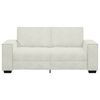 vidaXL Soffa 2-sits gr&auml;ddvit 180x78x84 cm sammet