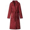 vidaXL Badrock Utan Huva Bordeaux R&ouml;d s Flanell