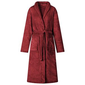 vidaXL Badrock Utan Huva Bordeaux R&ouml;d s Flanell