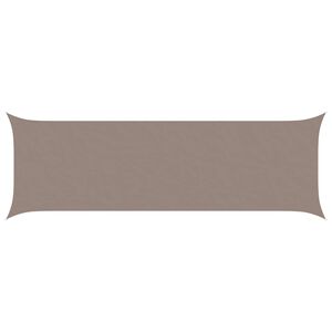 vidaXL Solskugge segel Taupe 6 x 2 m 100% polyester oxford