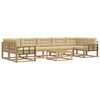 vidaXL Utomhussoffset 6 st Vit och Beige