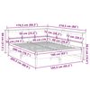 vidaXL S&auml;ng med bokhylla utan madrass 160x200cm massiv furu