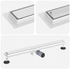 vidaXL 2 i 1 Duschavlopp Silver 70 cm Rostfritt St&aring;l 304