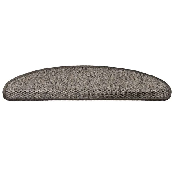 vidaXL Trappstegsmattor sj&auml;lvh&auml;ftande sisal 15 st 65x21x4 cm gr&aring;beige