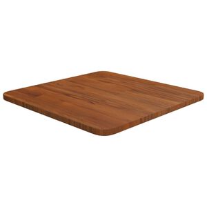 vidaXL Fyrkantig bordsskiva m&ouml;rkbrun 40x40x1,5cm behandlad massiv ek