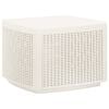 vidaXL Tr&auml;dg&aring;rdsbord vit 53x53x40 cm plast