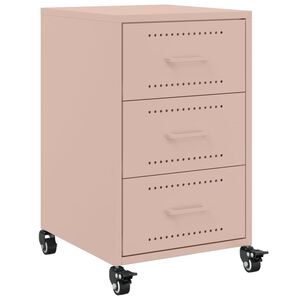 vidaXL S&auml;ngbord rosa 36x39x59 cm st&aring;l