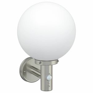 vidaXL Utomhus v&auml;gglampa Silver 28 x 25 x 38 cm