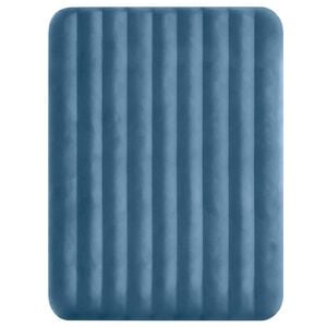 INTEX Luftmadrass med Pump INTEX M&ouml;rkbl&aring; och Gr&aring; 152 x 203 x 25 cm PVC
