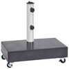vidaXL Parasollfot svart 45x25x8 cm granit