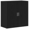 vidaXL Sideboard Svart Ek 79 x 38 x 80 cm Konstruerat tr&auml;