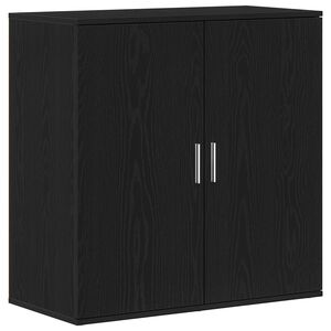 vidaXL Sideboard Svart Ek 79 x 38 x 80 cm Konstruerat tr&auml;