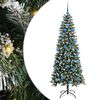 vidaXL Konstgjord julgran Gr&ouml;n 180 cm PVC, plast och st&aring;l