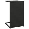 vidaXL C-sidobord svart 40x35x60 cm konstrotting