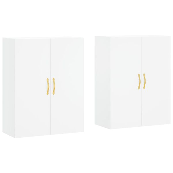 vidaXL V&auml;ggsk&aring;p 2 st vit 69,5x34x90 cm