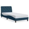 vidaXL Bed Frame without Mattress Blue 90x200 cm Velvet