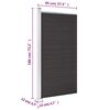 vidaXL Staketpanel WPC 95x186 cm svart