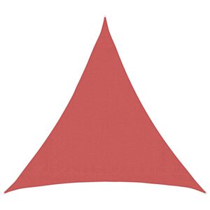 vidaXL Sols&auml;tt segel 2 x 2 x 2 m HDPE Triangul&auml;r Terracotta