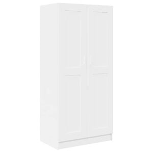 vidaXL Garderob vit 82,5x51,5x180 cm konstruerat tr&auml;