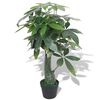 vidaXL Konstv&auml;xt Pengatr&auml;d (Pachira aquatica) med kruka 85 cm gr&ouml;n