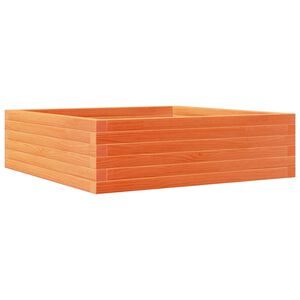 vidaXL Odlingsl&aring;da vaxbrun 80x80x23 cm massiv furu
