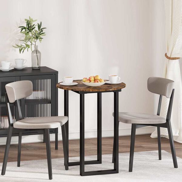 vidaXL Bordsskiva R&ouml;kf&auml;rgad ek 60 x 60 x 1,5 cm Konstruerat tr&auml;