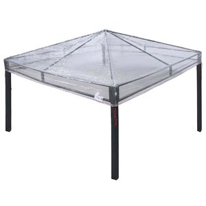 vidaXL Gazebo &ouml;verdrag ers&auml;ttning Transparent 400 x 300 x 32 cm PVC