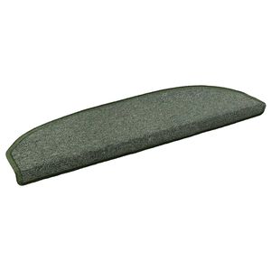 vidaXL Sj&auml;lvh&auml;ftande trappmattor 15 pcs M&ouml;rkgr&ouml;n 80 x 24,5 x 3,5 cm