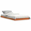 vidaXL S&auml;ngram vaxad brun 75x190 cm massiv furu