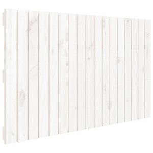 vidaXL V&auml;ggmonterad huvudgavel vit 108x3x60 cm massiv furu