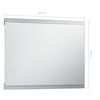 vidaXL Badrumsspegel LED med touch-sensor 80x60 cm