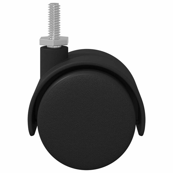 vidaXL Hjul 2 pcs Svart 40,1 x 37,8 mm PP och j&auml;rn