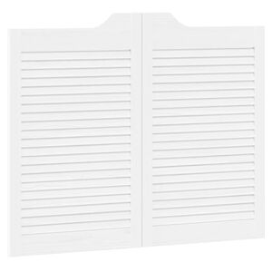 vidaXL Sv&auml;ngd&ouml;rrar Vit 80 x 50 cm Massiv furu