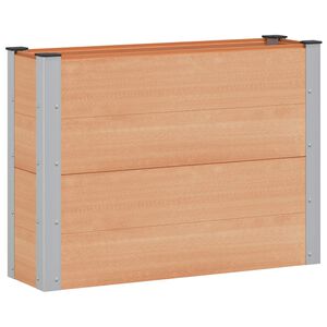 vidaXL Upph&ouml;jd odlingsl&aring;da Brun 100 x 30 x 72 cm alu.