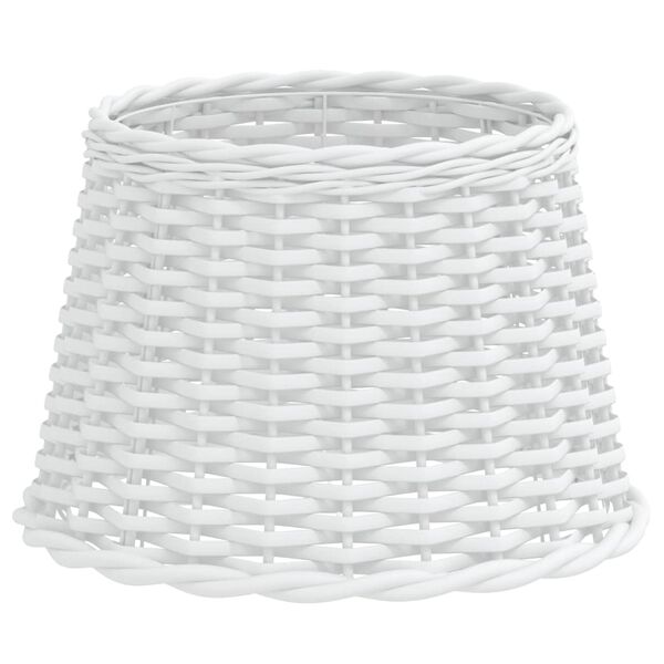 vidaXL Lampsk&auml;rm vit &Oslash;40x26 cm korgmaterial