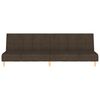 vidaXL B&auml;ddsoffa 2-sits m&ouml;rkbrun tyg