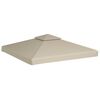 vidaXL Paviljongtak 310 g/m² 3 x 3 m beige