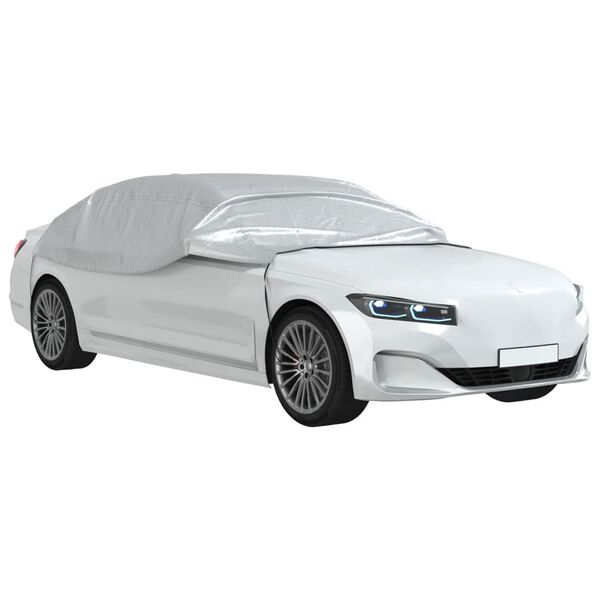 vidaXL Toppkapell f&ouml;r bil med krokar silver L