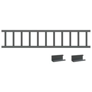 vidaXL Taksn&ouml;skydd Antracit 100 x 2,5 x 20 cm St&aring;l