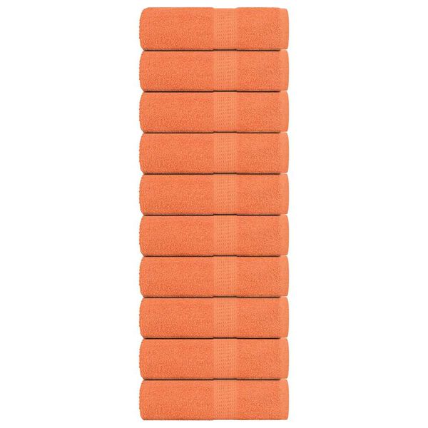 vidaXL G&auml;sthanddukar 10 st orange 30x50 cm 360 gsm 100% bomull