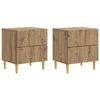 vidaXL S&auml;ngbord 2 pcs Artisan-ek 43 x 34,5 x 48 cm Konstruerat tr&auml;