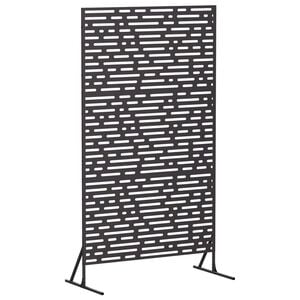 vidaXL Avsk&auml;rmningssk&auml;rm 100 x 50 x 180 cm St&aring;l Svart