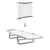 vidaXL Hopfällbar solstol 2 pcs Kräm 182 x 55 x 85.5 cm Textilene