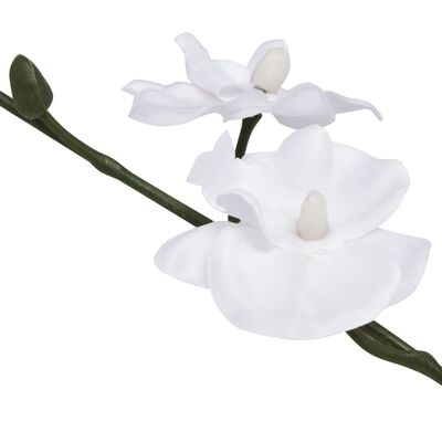 vidaXL Konstväxt Orkidé med kruka 30 cm vit