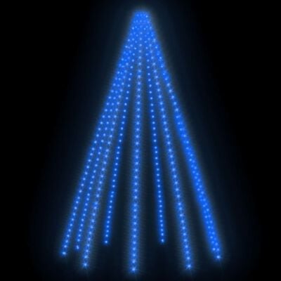 vidaXL Ljusnät för julgran 400 lysdioder Blå 400 cm