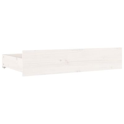vidaXL Sängram med lådor vit 180x200 cm