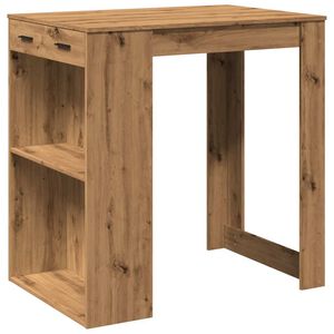 vidaXL Barbord artisian-ek 102x70x103,5 cm konstruerat tr&auml;
